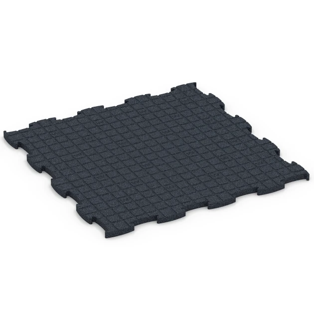 Aufsicht auf die Unterseite, also die Bodenseite von WARCO-Formteil 6963 - Fitness Premium športová podlaha im Format 99 x 99 x 2,8 cm.
