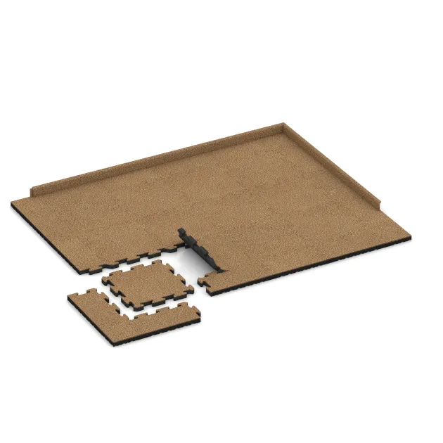 Typische Verlegung oder Einbausituation für den Artikel 5912 von WARCO - Exteriérová eventová dlaždica, Farbton Maroko in der Abmessung 500 x 500 x 40 mm.