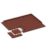 Typische Verlegung oder Einbausituation für den Artikel 4192 von WARCO - Športová gumová podlaha HD, Farbton Cihlovo červená in der Abmessung 500 x 500 x 40 mm.