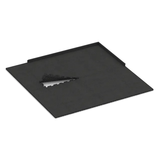 Typische Verlegung oder Einbausituation für den Artikel 3475 von WARCO - Playground flooring, Farbton Antracit in der Abmessung 1000 x 1000 x 40 mm.
