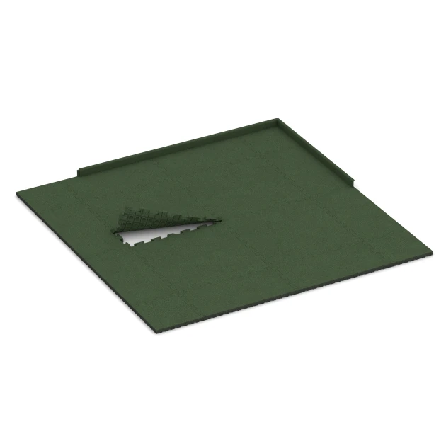 Typische Verlegung oder Einbausituation für den Artikel 4072 von WARCO - Podlahová krytina pre psy, Farbton Trávovo zelená in der Abmessung 100 x 100 x 4 cm | 1,00 m².