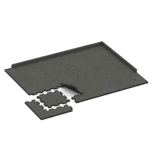 Typische Verlegung oder Einbausituation für den Artikel 5833 von WARCO - Exteriérová eventová dlaždica, Farbton Tmavý šedý granit in der Abmessung 500 x 500 x 30 mm.