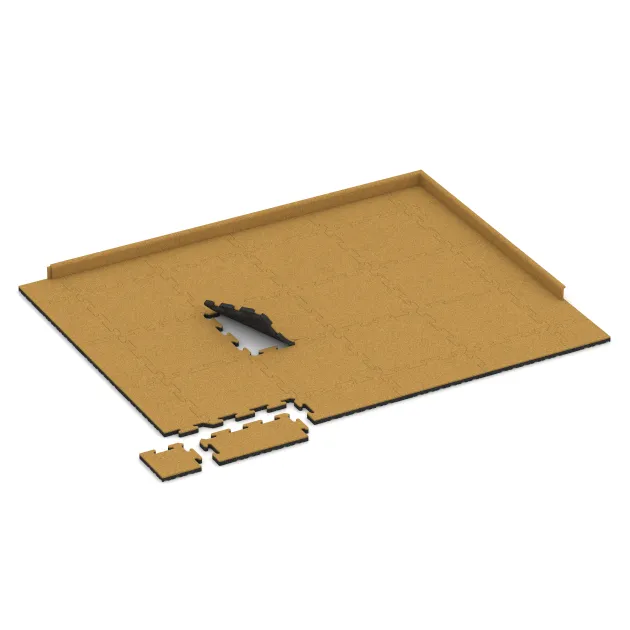 Typische Verlegung oder Einbausituation für den Artikel 5815 von WARCO - Exteriérová eventová dlaždica, Farbton Citrónová žltá in der Abmessung 500 x 500 x 30 mm.
