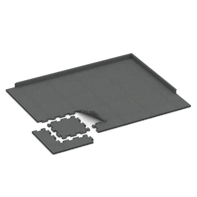 Typische Verlegung oder Einbausituation für den Artikel 2818 von WARCO - Podložka pod bazén, Farbton Šedý bridlica in der Abmessung 500 x 500 x 30 mm.