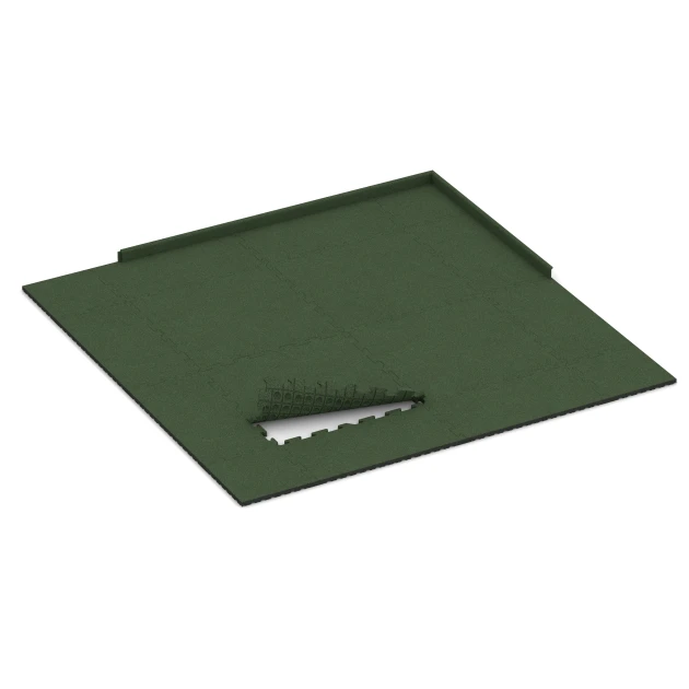 Typische Verlegung oder Einbausituation für den Artikel 3356 von WARCO - Podlahová krytina pre psy, Farbton Trávovo zelená in der Abmessung 100 x 100 x 3 cm | 1,00 m².