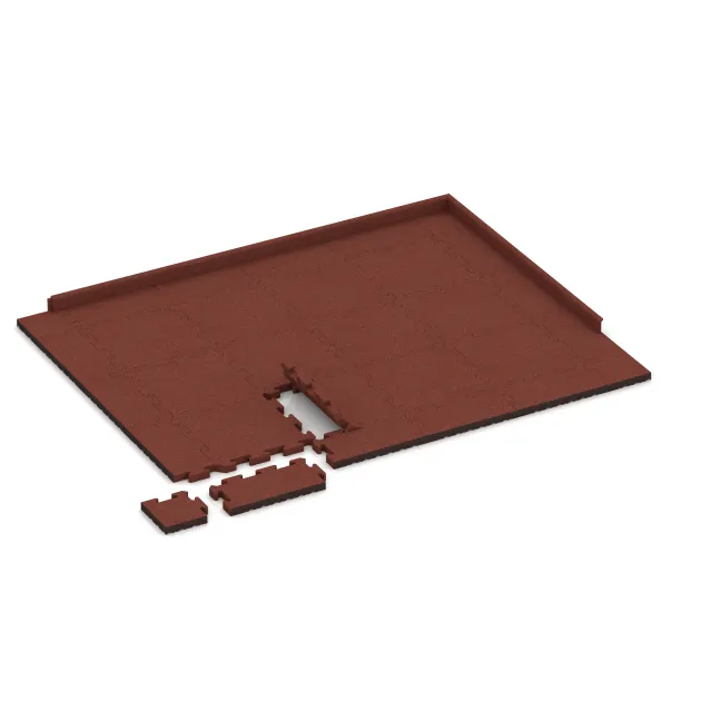 Typische Verlegung oder Einbausituation für den Artikel 5214 von WARCO - Okrajová doska, Farbton Cihlovo červená in der Abmessung 500 x 235 x 40 mm.
