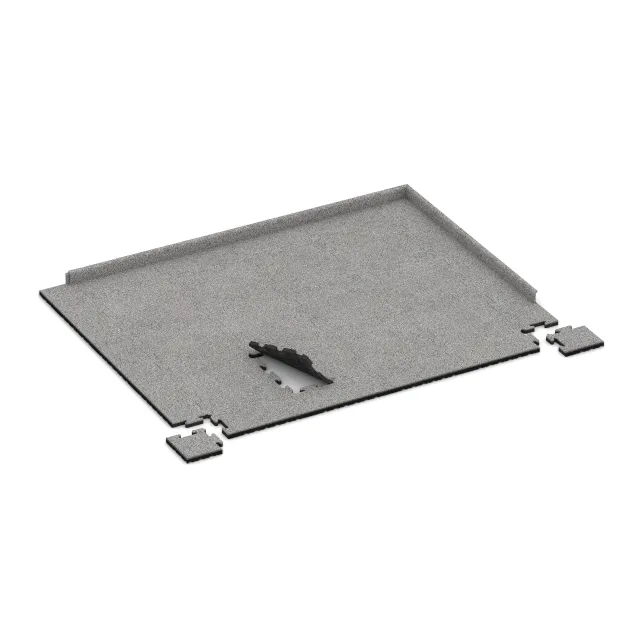 Typische Verlegung oder Einbausituation für den Artikel 4848 von WARCO - Rohová doska, Farbton Šedý melange in der Abmessung 235 x 235 x 30 mm.
