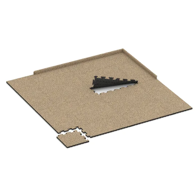 Typische Verlegung oder Einbausituation für den Artikel 5054 von WARCO - Rohová doska HD, Farbton Travertín in der Abmessung 485 x 485 x 30 mm.