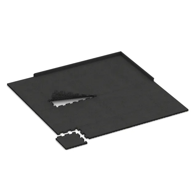 Typische Verlegung oder Einbausituation für den Artikel 5157 von WARCO - Rohová doska, Farbton Antracit in der Abmessung 485 x 485 x 40 mm.