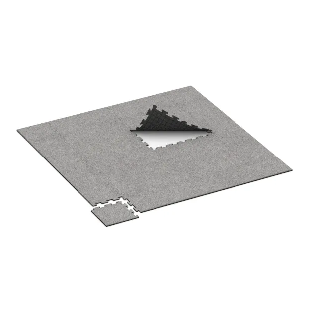 Typische Verlegung oder Einbausituation für den Artikel 4688 von WARCO - Rohová doska HD, Farbton Šedý melange in der Abmessung 485 x 485 x 18 mm.