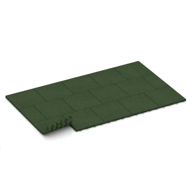 Typische Verlegung oder Einbausituation für den Artikel 0516 von WARCO - Terasová dlaždica 3 cm, Farbton Trávová zelená in der Abmessung 400 x 400 x 30 mm.