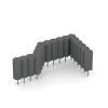 Typische Verlegung oder Einbausituation für den Artikel 2559 von WARCO - Rubber granulate palisade, Farbton Šedý bridlica in der Abmessung ø 250 x 600 mm.