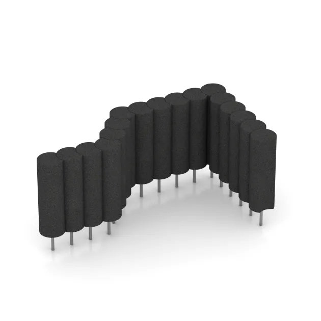 Typische Verlegung oder Einbausituation für den Artikel 2566 von WARCO - Gumová palisáda, Farbton Antracit in der Abmessung ø 250 x 800 mm.