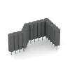 Typische Verlegung oder Einbausituation für den Artikel 2565 von WARCO - Rubber granulate palisade, Farbton Šedý bridlica in der Abmessung ø 250 x 800 mm.