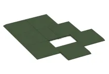 Edge tile (one chamfered side)