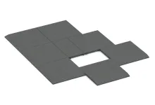 Edge tile (one chamfered side)