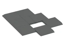 Edge tile (one chamfered side)