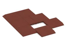 Edge tile (one chamfered side)