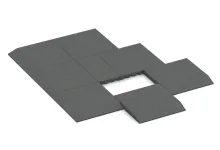 Edge tile (one chamfered side)