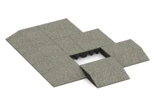 Edge tile (one chamfered side)