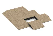 Edge tile (one chamfered side)