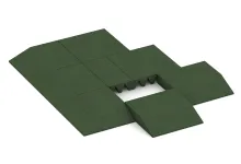 Edge tile (one chamfered side)