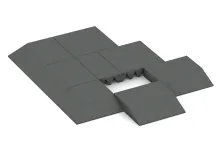 Edge tile (one chamfered side)