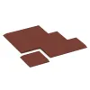 Typische Verlegung oder Einbausituation für den Artikel 0468 von WARCO - Corner tile (two chamfered sides), Farbton Cihlovo červená in der Abmessung 500 x 500 x 40 mm.