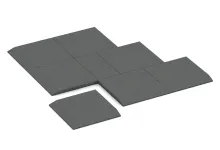 Corner tile (two chamfered sides)