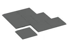 Corner tile (two chamfered sides)
