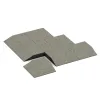 Typische Verlegung oder Einbausituation für den Artikel 3830 von WARCO - Corner tile (two chamfered sides), Farbton Svetlý granit in der Abmessung 500 x 500 x 100 mm.