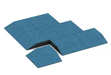 Corner tile (two chamfered sides)