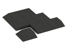 Corner tile (two chamfered sides)