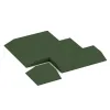 Typische Verlegung oder Einbausituation für den Artikel 0501 von WARCO - Corner tile (two chamfered sides), Farbton Trávová zelená in der Abmessung 500 x 500 x 100 mm.