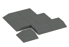 Corner tile (two chamfered sides)
