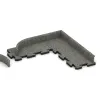 Typische Verlegung oder Einbausituation für den Artikel 2257 von WARCO - Wall protection - skirting board, Farbton Šedý granit in der Abmessung 750 x 80 x 20 mm.