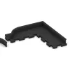 Typische Verlegung oder Einbausituation für den Artikel 2263 von WARCO - Wall protection - skirting board, Farbton Antracit in der Abmessung 750 x 80 x 20 mm.