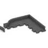 Typische Verlegung oder Einbausituation für den Artikel 2266 von WARCO - Wall protection - skirting board, Farbton Šedý bridlica in der Abmessung 750 x 80 x 20 mm.