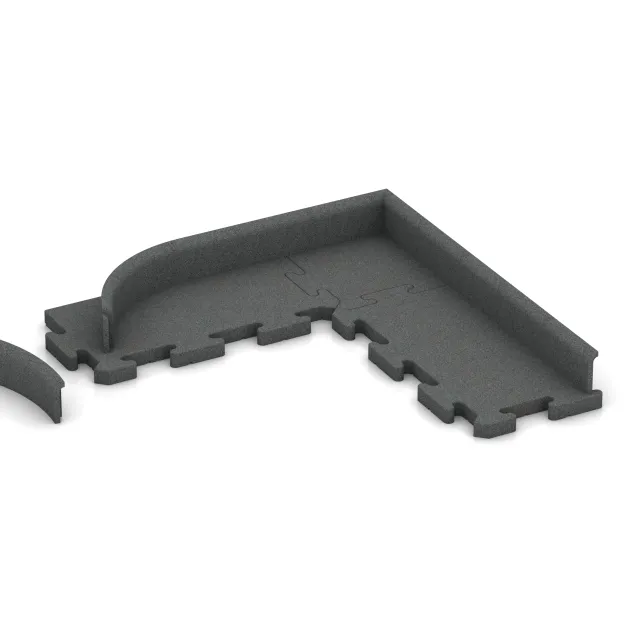 Typische Verlegung oder Einbausituation für den Artikel 2266 von WARCO - Wall protection - skirting board, Farbton Šedý bridlica in der Abmessung 750 x 80 x 20 mm.