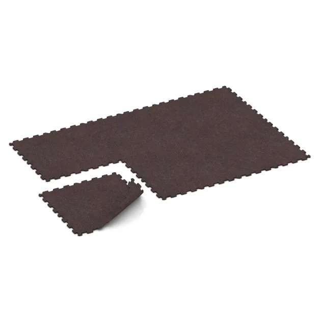 Typische Verlegung oder Einbausituation für den Artikel 1126 von WARCO - Športová podlaha Kompakt, Farbton Ľahko červené posypané in der Abmessung 970 x 970 x 16 mm.