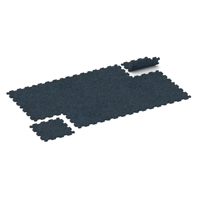 Typische Verlegung oder Einbausituation für den Artikel 0993 von WARCO - Športová podlaha Kompakt, Farbton Ľahko modro posypaná in der Abmessung 485 x 485 x 16 mm.
