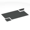 Typische Verlegung oder Einbausituation für den Artikel 6455 von WARCO - Športová podlaha Kompakt, Farbton Antracit in der Abmessung 50 × 50 × 0,8 cm.