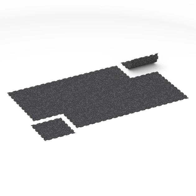 Typische Verlegung oder Einbausituation für den Artikel 6458 von WARCO - Športová podlaha Kompakt, Farbton Lehko sivá posypaná in der Abmessung 50 × 50 × 0,8 cm.