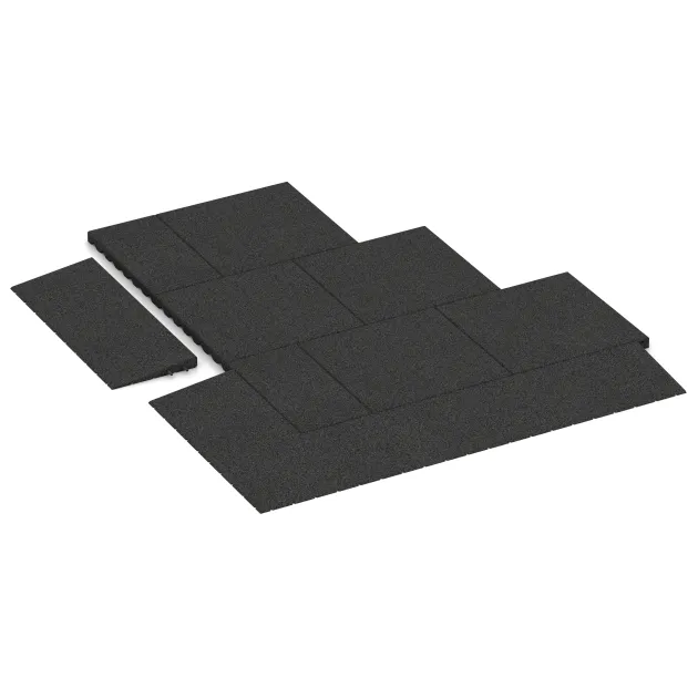 Typische Verlegung oder Einbausituation für den Artikel 2428 von WARCO - Prahová rampa 75 cm, Farbton Antracit in der Abmessung 750 x 300 x 40/8 mm.