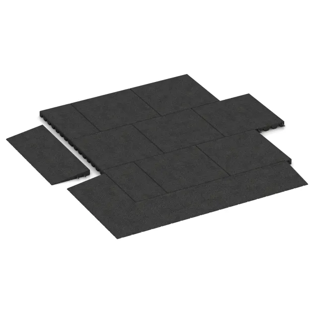 Typische Verlegung oder Einbausituation für den Artikel 2468 von WARCO - Prahová rampa 75 cm, Farbton Antracit in der Abmessung 750 x 300 x 45/8 mm.