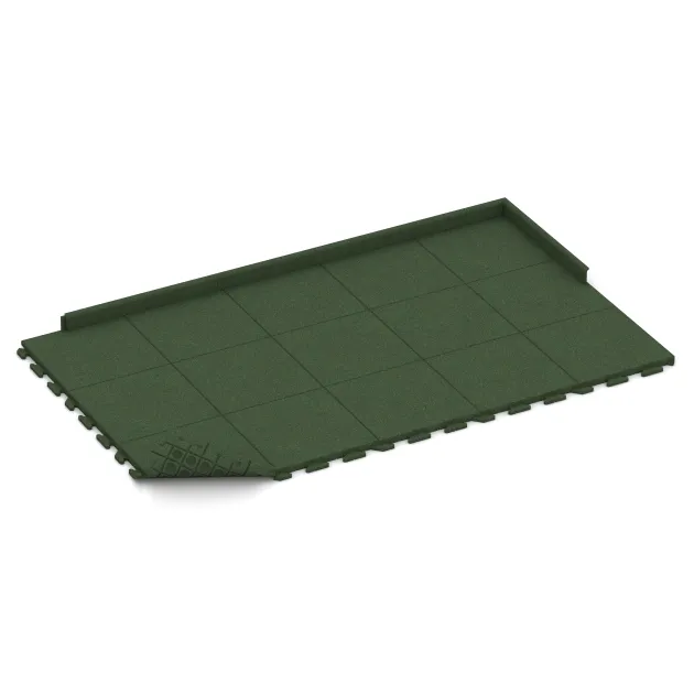 Typische Verlegung oder Einbausituation für den Artikel 1383 von WARCO - Terasa dlaždica Classic, Farbton Trávová zelená in der Abmessung 500 x 500 x 40 mm.