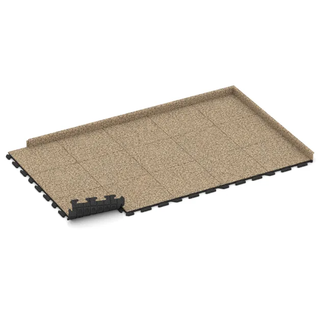 Typische Verlegung oder Einbausituation für den Artikel 5456 von WARCO - Stair covering, Farbton Travertín in der Abmessung 500 x 500 x 30 mm.