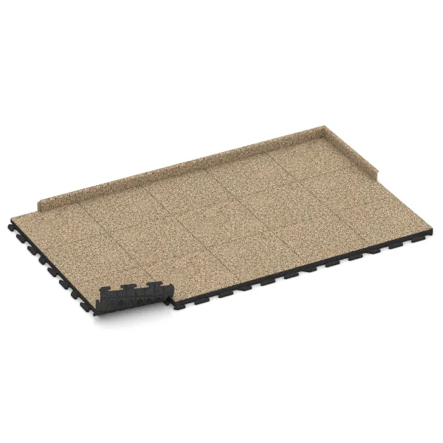 Typische Verlegung oder Einbausituation für den Artikel 1416 von WARCO - Terasa dlaždica Classic, Farbton Travertín in der Abmessung 500 x 500 x 50 mm.