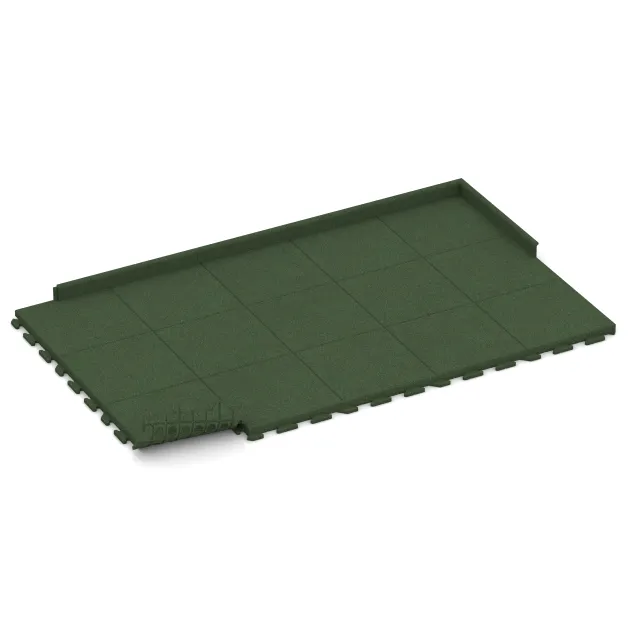 Typische Verlegung oder Einbausituation für den Artikel 1475 von WARCO - Terasa dlaždica Classic, Farbton Trávová zelená in der Abmessung 500 x 500 x 50 mm.