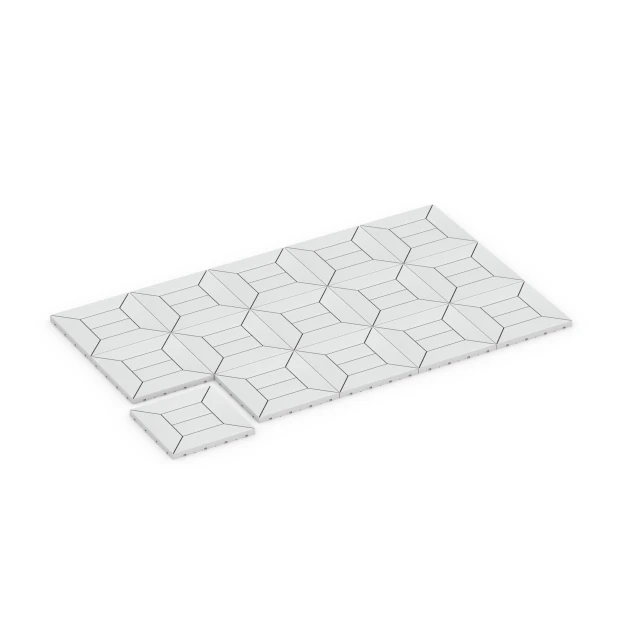 Typische Verlegung oder Einbausituation für den Artikel 6352 von WARCO - Kazetový vzor – Terasové dlaždice, Farbton Krieda in der Abmessung 30 x 30 x 2 cm.